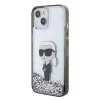  iPhone 15 6.1" átlátszó kemény tok Karl Lagerfeld KLHCP15SLKKNSK Liquid Glitter Ikonik thumbnail