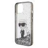  iPhone 15 6.1" átlátszó kemény tok Karl Lagerfeld KLHCP15SLKKNSK Liquid Glitter Ikonik thumbnail