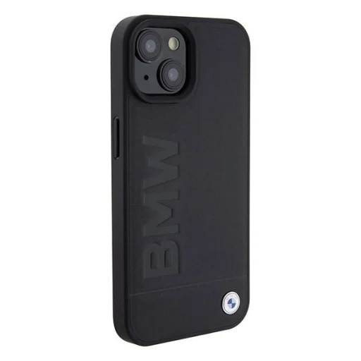  iPhone 15 6.1" Fekete/Fekete BMW Magsafe Keménytok Signature Logo Imprint tok BMHMP15SSLLBK - 4