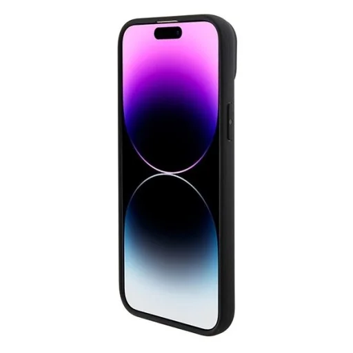  iPhone 15 6.1" Fekete/Fekete BMW Magsafe Keménytok Signature Logo Imprint tok BMHMP15SSLLBK - 5