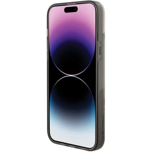  iPhone 15 Plus átlátszó Karl Lagerfeld Liquid Glitter Choupette tok - 5