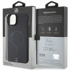Mercedes Smooth Leather MagSafe tok iPhone 15 Plus - fekete thumbnail