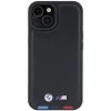  iPhone 15 6.1" Fekete/Fekete BMW BMHCP15S22PTDK Bőr Dombornyomott Tricolor tok thumbnail