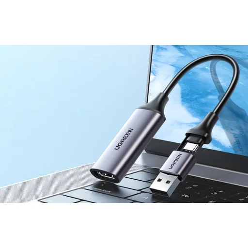HDMI Rögzítőkártya / Grabber Ugreen CM489, 4K 60Hz, USB + USB-C - 3