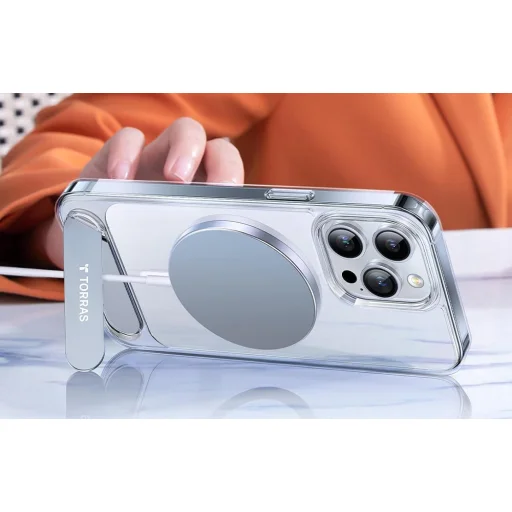 Torras UPRO Pstand tok Samsung Galaxy S24 Ultra 5G-hez (átlátszó) - 6