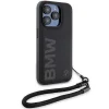  iPhone 15 Pro Max BMW Signature Leather Wordmark Cord tok - fekete thumbnail
