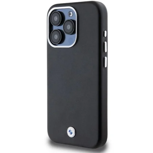  iPhone 15 Pro fekete BMW Signature Wrapped Metal MagSafe tok - 2