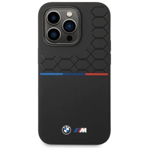  iPhone 14 Pro Max BMW M Szilikon Mintás tok - fekete - 3