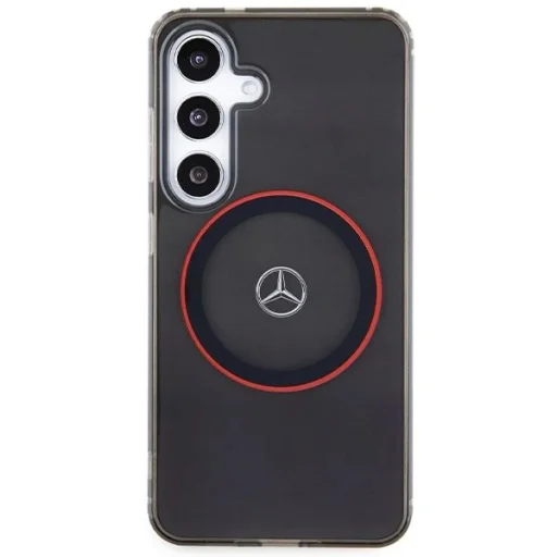 Mercedes Double Layer W Red MagSafe tok Samsung Galaxy S24 - fekete - 3
