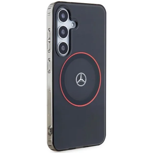 Mercedes Double Layer W Red MagSafe tok Samsung Galaxy S24 - fekete - 4