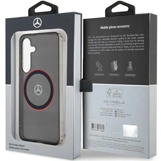 Mercedes Double Layer W Red MagSafe tok Samsung Galaxy S24 - fekete - 8