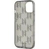  iPhone 15 fekete Karl Lagerfeld IML Mono KL Pattern & Cord tok thumbnail