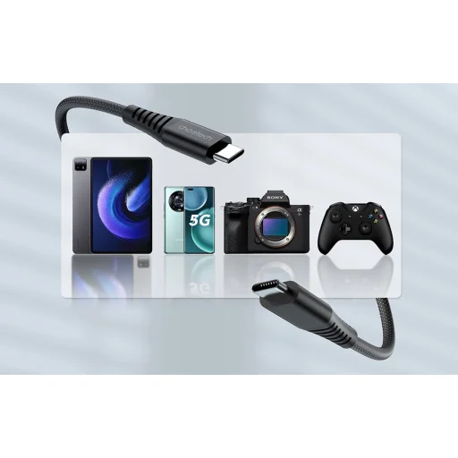 Choetech XCC-1051 USB-C to USB-C kábel, PD 240W 1.8m (fekete) - 4