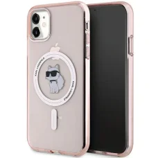 Karl Lagerfeld IML Choupette MagSafe tok iPhone 11 - rózsaszín