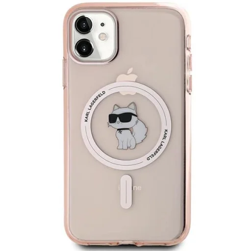 Karl Lagerfeld IML Choupette MagSafe tok iPhone 11 - rózsaszín - 3