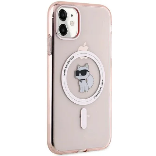 Karl Lagerfeld IML Choupette MagSafe tok iPhone 11 - rózsaszín - 4
