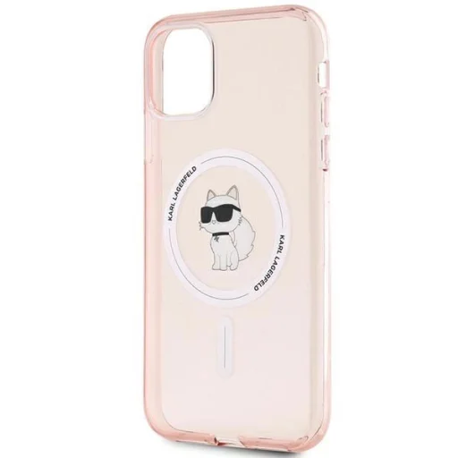 Karl Lagerfeld IML Choupette MagSafe tok iPhone 11 - rózsaszín - 6