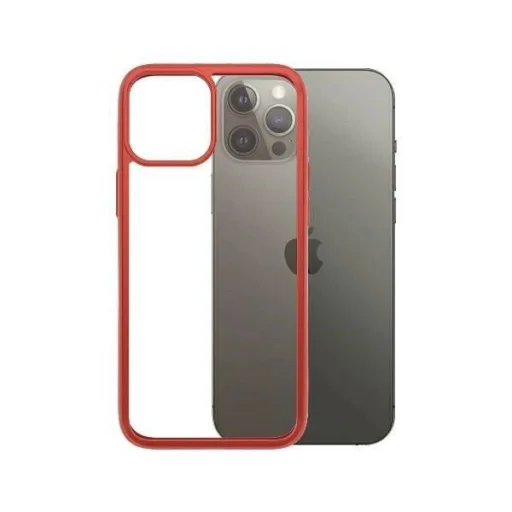 PanzerGlass ClearCase tok iPhone 12 Pro Max - átlátszó és piros - 2