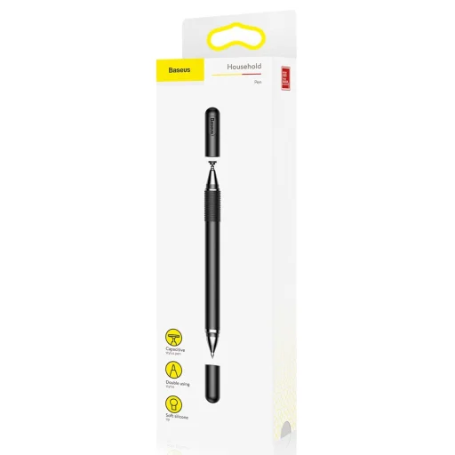 Baseus Golden Cudgel ACPCL-01 kétoldalas stylus tabletekhez és telefonokhoz gél tollal - fekete - 7