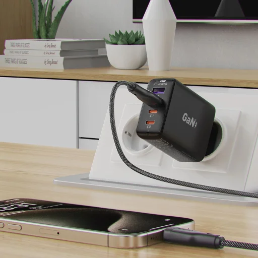 Acefast C8-04 USB-A / USB-C 3A kábel - fekete - 7