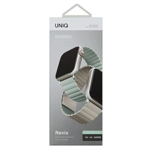 Uniq Revix szíj Apple Watch 1/2/3/4/5/6/7/8/SE/SE2/Ultra 42/44/45/49mm - zsálya-bézs - 9