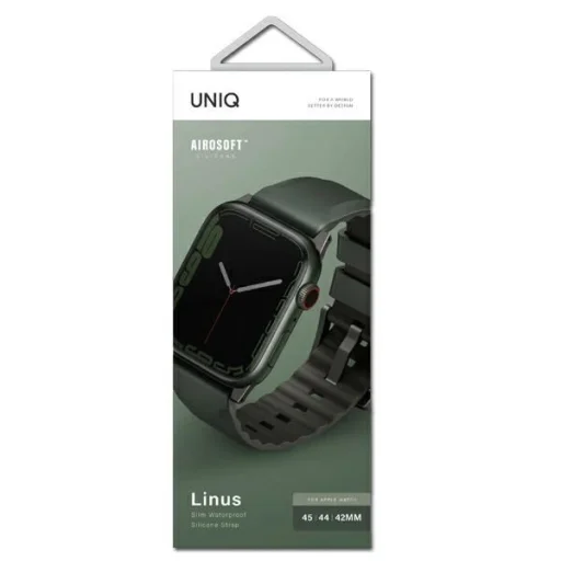 Uniq Linus szíj Apple Watch 1/2/3/4/5/6/7/8/SE/SE2/Ultra 42/44/45/49mm - zöld - 3