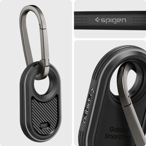 Puzdro Spigen Rugged Armor pre Samsung Galaxy SmartTag 2 matné čierne - 8