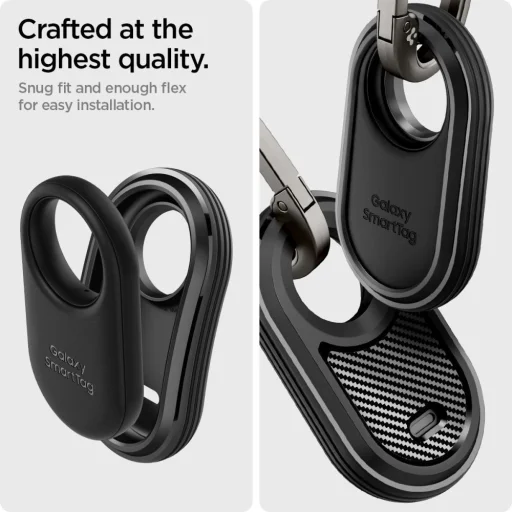 Puzdro Spigen Rugged Armor pre Samsung Galaxy SmartTag 2 matné čierne - 11