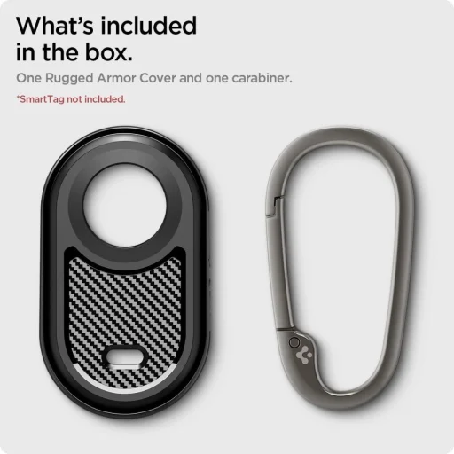 Puzdro Spigen Rugged Armor pre Samsung Galaxy SmartTag 2 matné čierne - 12