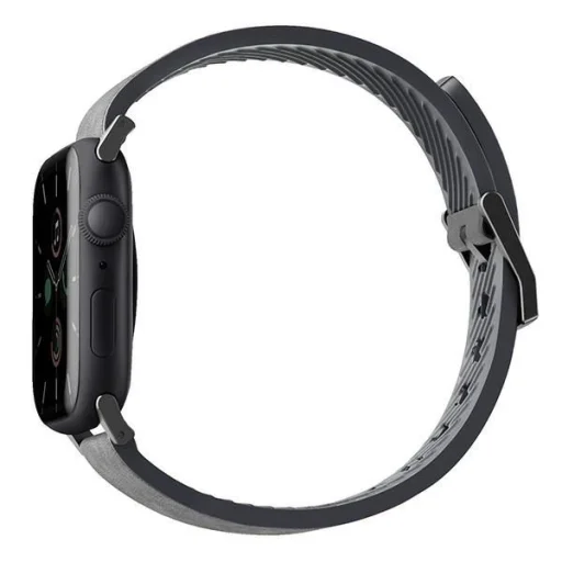 Uniq Straden bőr hibrid szíj Apple Watch 1/2/3/4/5/6/7/8/SE/SE2/Ultra 42/44/45/49mm - Szürke - 2