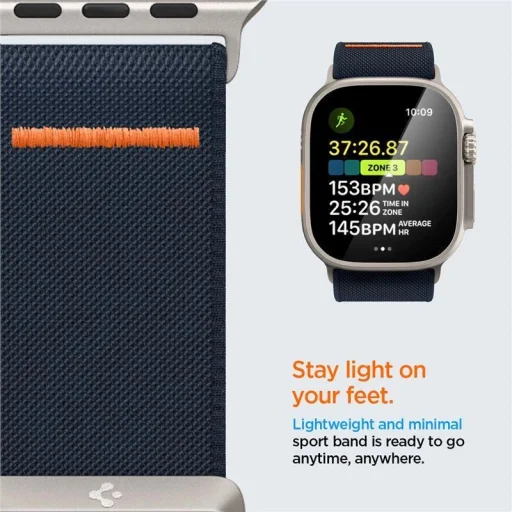 Spigen FIT LITE ULTRA Apple Watch 4 / 5 / 6 / 7 / 8 / 9 / 10 / 11 / SE / ULTRA (42 / 44 / 45 / 49 MM) NAVY szíj - 15