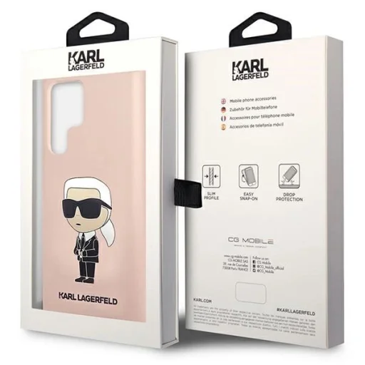 Karl Lagerfeld KLHCS23LSNIKBCP Sam S23 S918 Ultra hardcase pink/pink Silicone Ikonik - 8