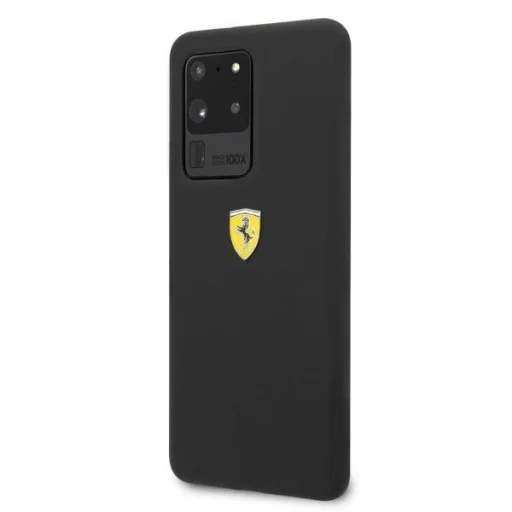 Ferrari Hardcase FESSIHCS69BK S20 Ultra G988 fekete/fekete szilikon tok - 2