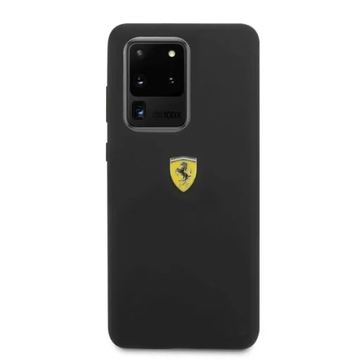 Ferrari Hardcase FESSIHCS69BK S20 Ultra G988 fekete/fekete szilikon tok - 3