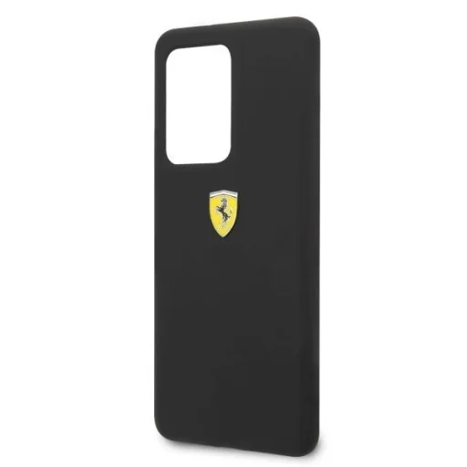 Ferrari Hardcase FESSIHCS69BK S20 Ultra G988 fekete/fekete szilikon tok - 5