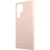 Guess GUHCS23LLSLMGPP S23 Ultra S918 pink/pink hardcase Silicone Script Metal Logo tok thumbnail