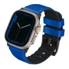 Uniq Linus Airosoft Szilikon Szíj Apple Watch 1/2/3/4/5/6/7/8/SE/SE2/Ultra 42/44/45/49mm - Kék thumbnail