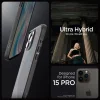 iPhone 15 Pro Fekete Fagy Spigen Ultra Hybrid tok thumbnail
