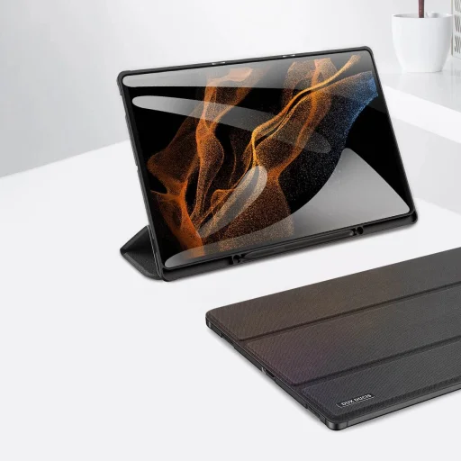Dux Ducis Domo hajtogatható fliptok Smart Sleep funkcióval Samsung Galaxy Tab S8/S9 Ultra állvány fekete - 13
