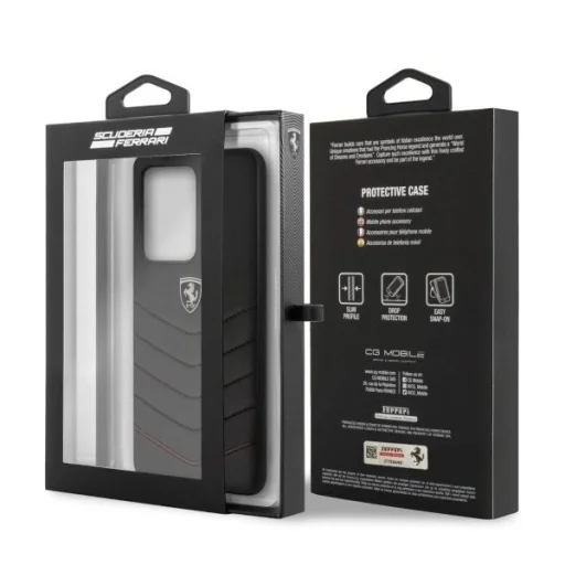 Ferrari Hardcase FEHQUHCS69BK S20 Ultra G988 fekete/fekete Heritage tok - 7