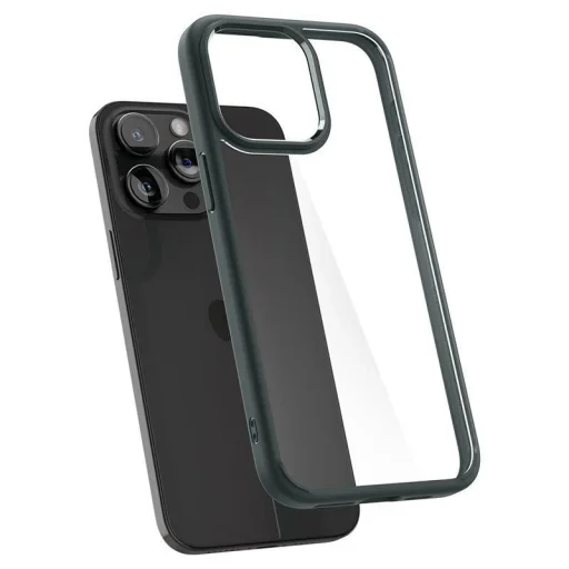  iPhone 15 Pro Max sötétzöld Spigen Ultra Hybrid tok - 12