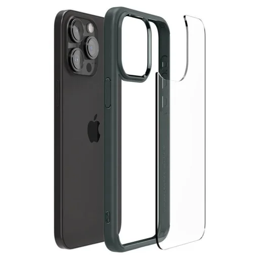  iPhone 15 Pro Max sötétzöld Spigen Ultra Hybrid tok - 13