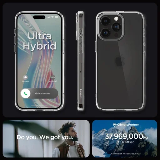  iPhone 15 Pro Átlátszó és Matt Spigen Ultra Hybrid tok - 11