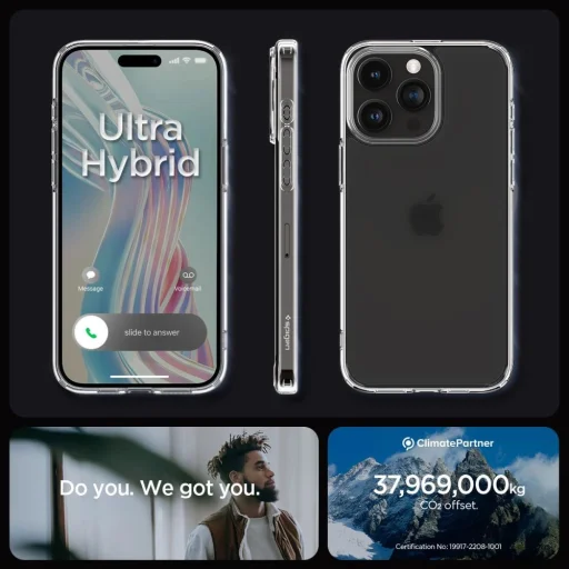  iPhone 15 Pro Átlátszó és Matt Spigen Ultra Hybrid tok - 22