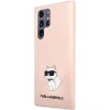 Karl Lagerfeld KLHCS23LSNCHBCP S23 Ultra S918 keménytok rózsaszín / rózsaszín Silicone Choupette tok thumbnail