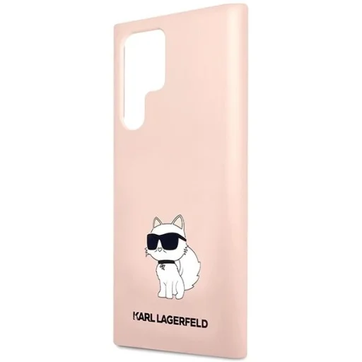 Karl Lagerfeld KLHCS23LSNCHBCP S23 Ultra S918 keménytok rózsaszín / rózsaszín Silicone Choupette tok - 6