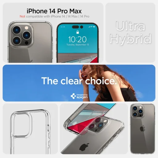iPhone 14 Pro Max Spigen Liquid Crystal tok Crystal Clear (ACS04809) - 7