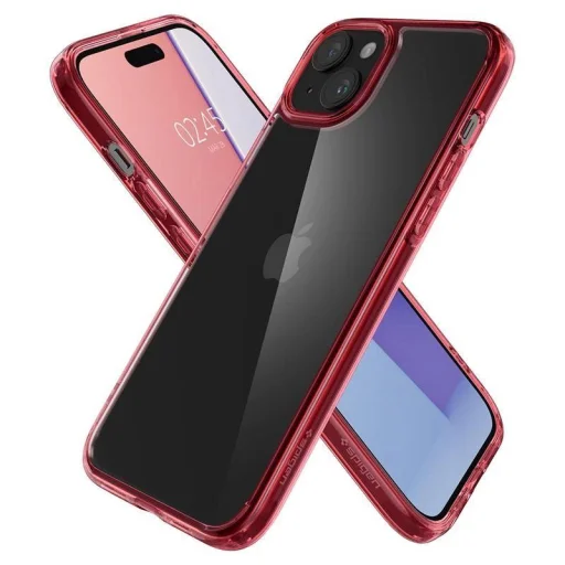  iPhone 15 Plus Spigen Ultra Hybrid, red crystal tok - 1