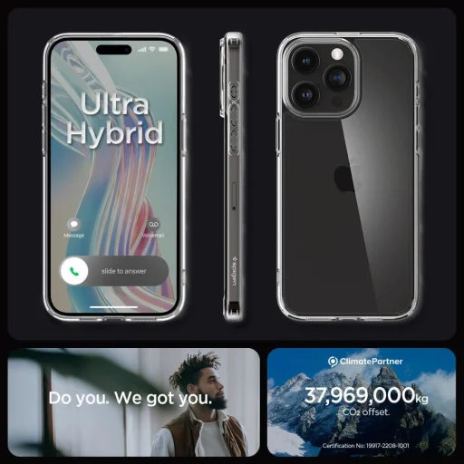  iPhone 15 Pro Max Átlátszó Spigen Ultra Hybrid tok - 15