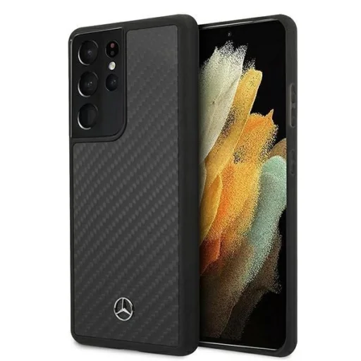Mercedes MEHCS21LRCABK Samsung Galaxy S21 Ultra tok fekete/szénszálas hardcase Dynamic Line - 1